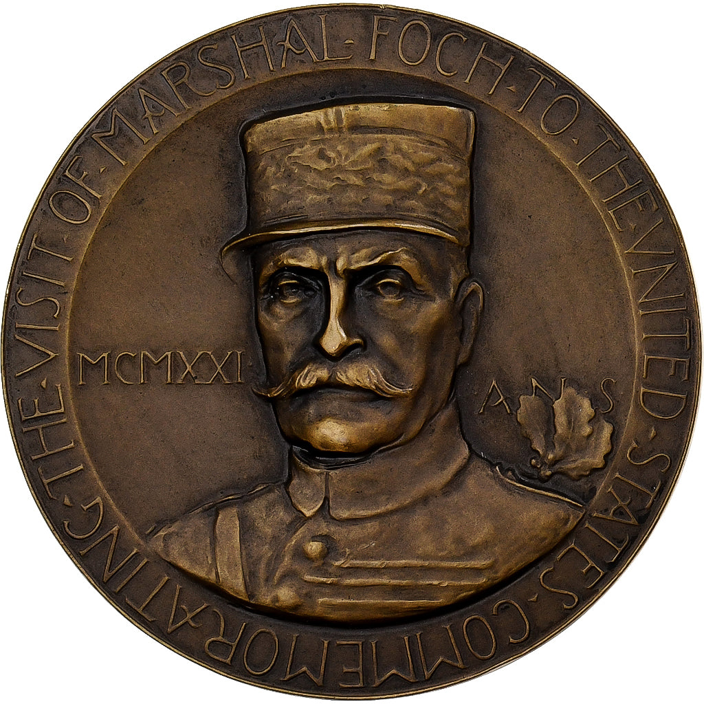 United States of America, Medal, Marshal Foch American Visit, Bronze, Robert