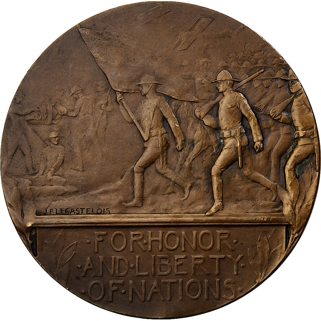 Frankreich, Medaille, Général Pershing, Bronze, Legastelois, VZ