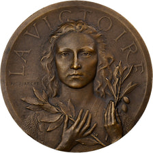 France, Medal, La Victoire, 1919, Bronze, Patriarche, MS(63)