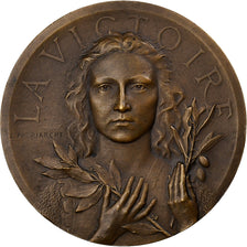 France, Médaille, La Victoire, 1919, Bronze, Patriarche, SPL