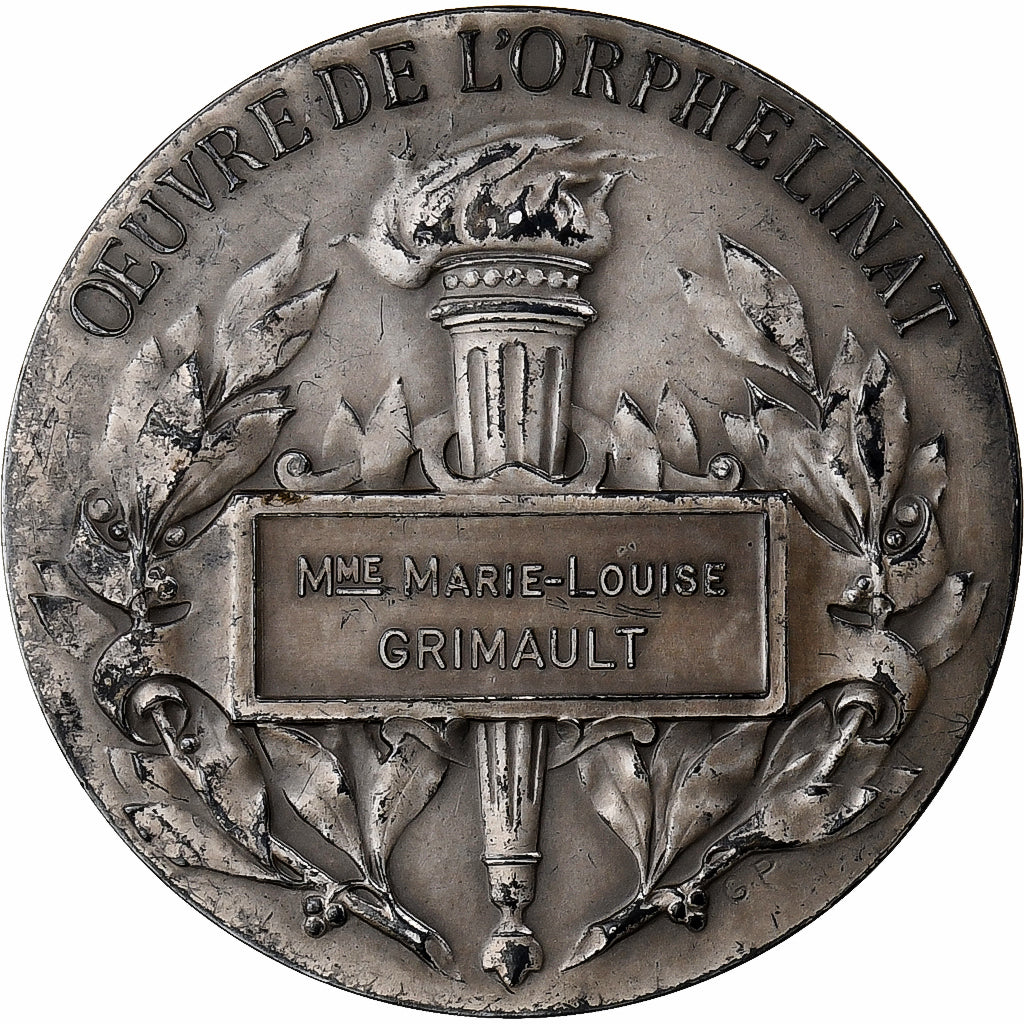 France, Medal, Oeuvre de l'Orphelinat, Maréchal Foch, 1975, Silver