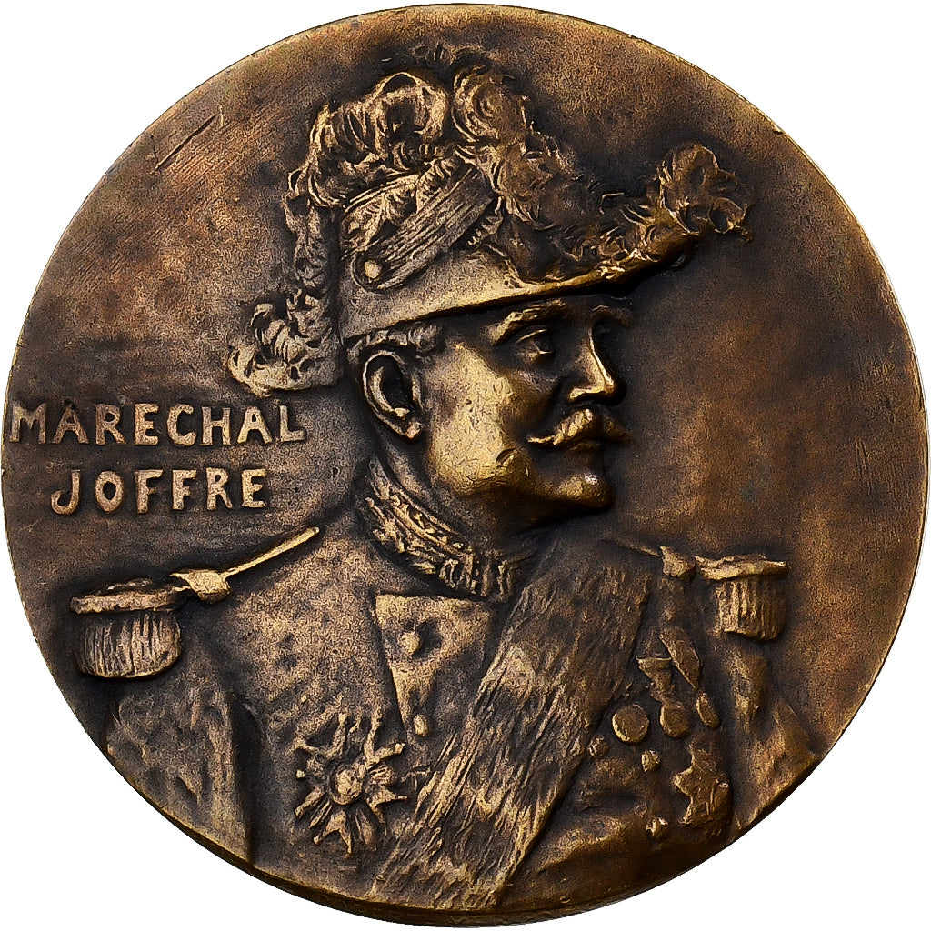 Francia, medaglia, Joffre, Maréchal de France, 1914, Bronzo, Robert-Mérignac