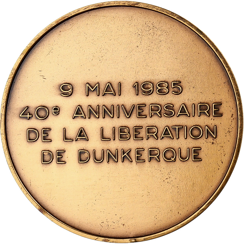 Francia, medaglia, 40ème Anniversaire de la Libération de Dunkerque, 1985