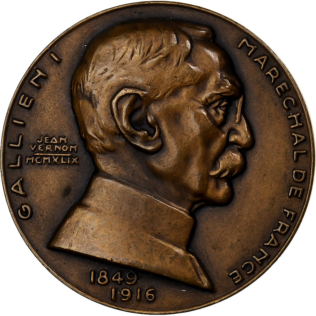France, Medal, Maréchal Gallieni, 1916, Bronze, Vernon, MS(63)
