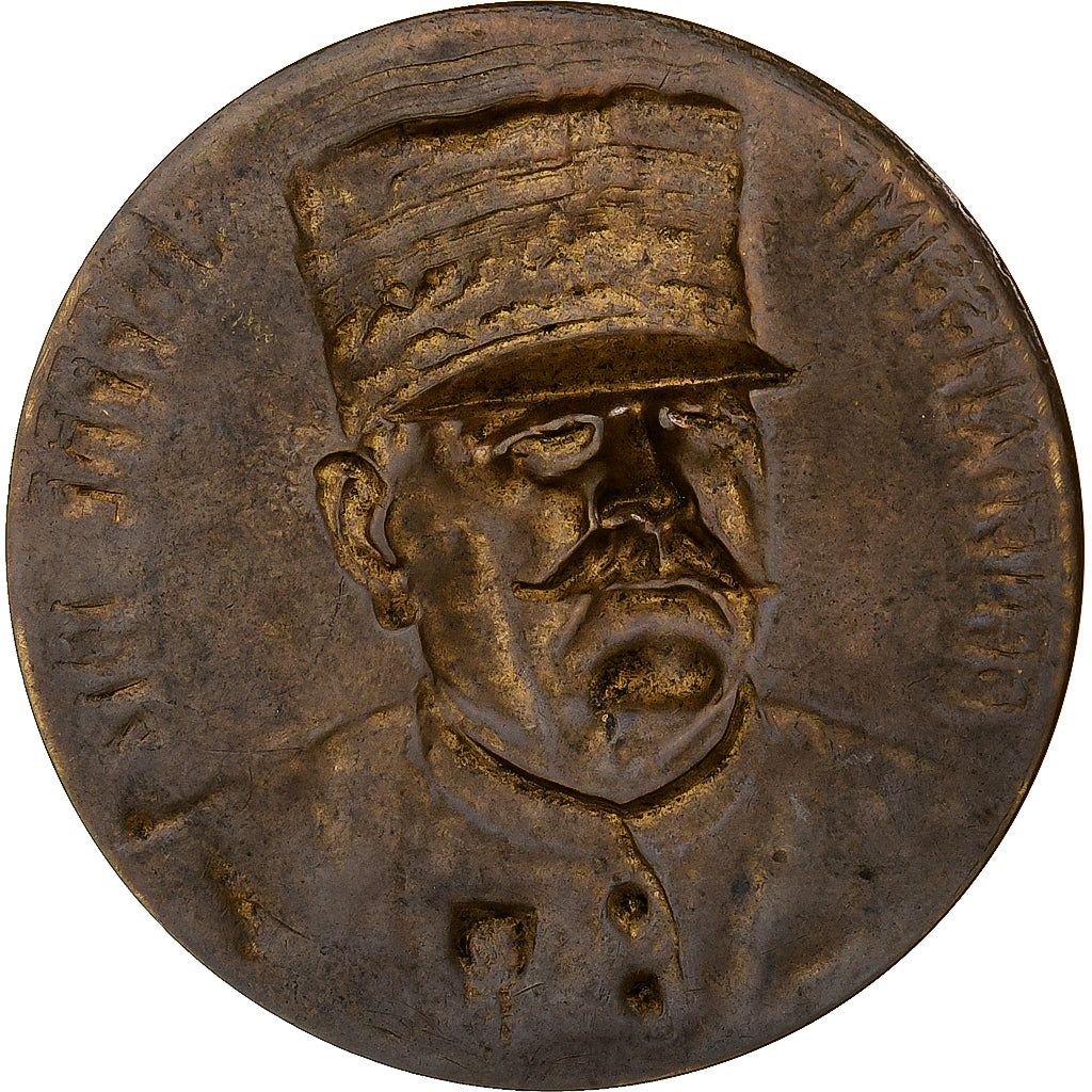 France, Médaille, Généralissime Joffre, 1914, Bronze, Glusette, SUP