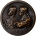 France, Médaille, Hommage de la Patrie à Clémenceau et Foch, 1918, Bronze