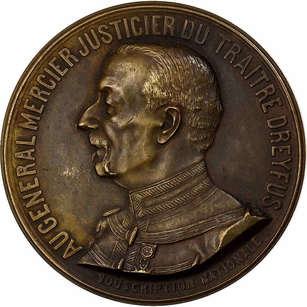 Francia, medaglia, Au Général Mercier, Justicier du Traitre Dreyfus, 1906