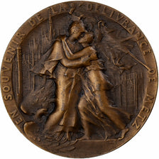 France, Medal, La Délivrance de Metz, 1918, Bronze, Hannaux, AU(55-58)