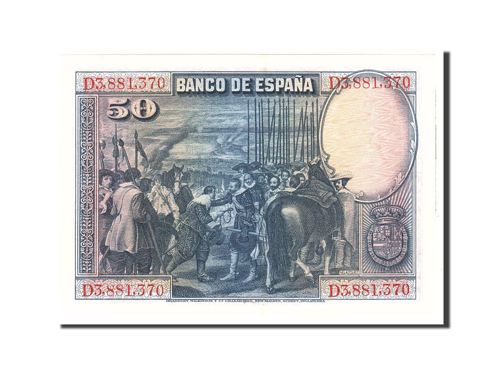 Billete, 50 Pesetas, 1928, España, KM:75b, 1928-08-15, SC