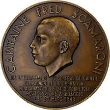 Francja, medal, Capitaine Fred Scamaroni, Libération de la Corse, 1943