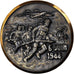 France, Medal, Débarquement de Normandie, 1944, Silvered bronze, AU(55-58)