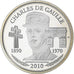 France, Medal, Vème République, Charles De Gaulle, 2010, Silver, MS(65-70)