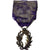 França, Ordre des Palmes Académiques, medalha, Qualidade Boa, Bronze Prateado