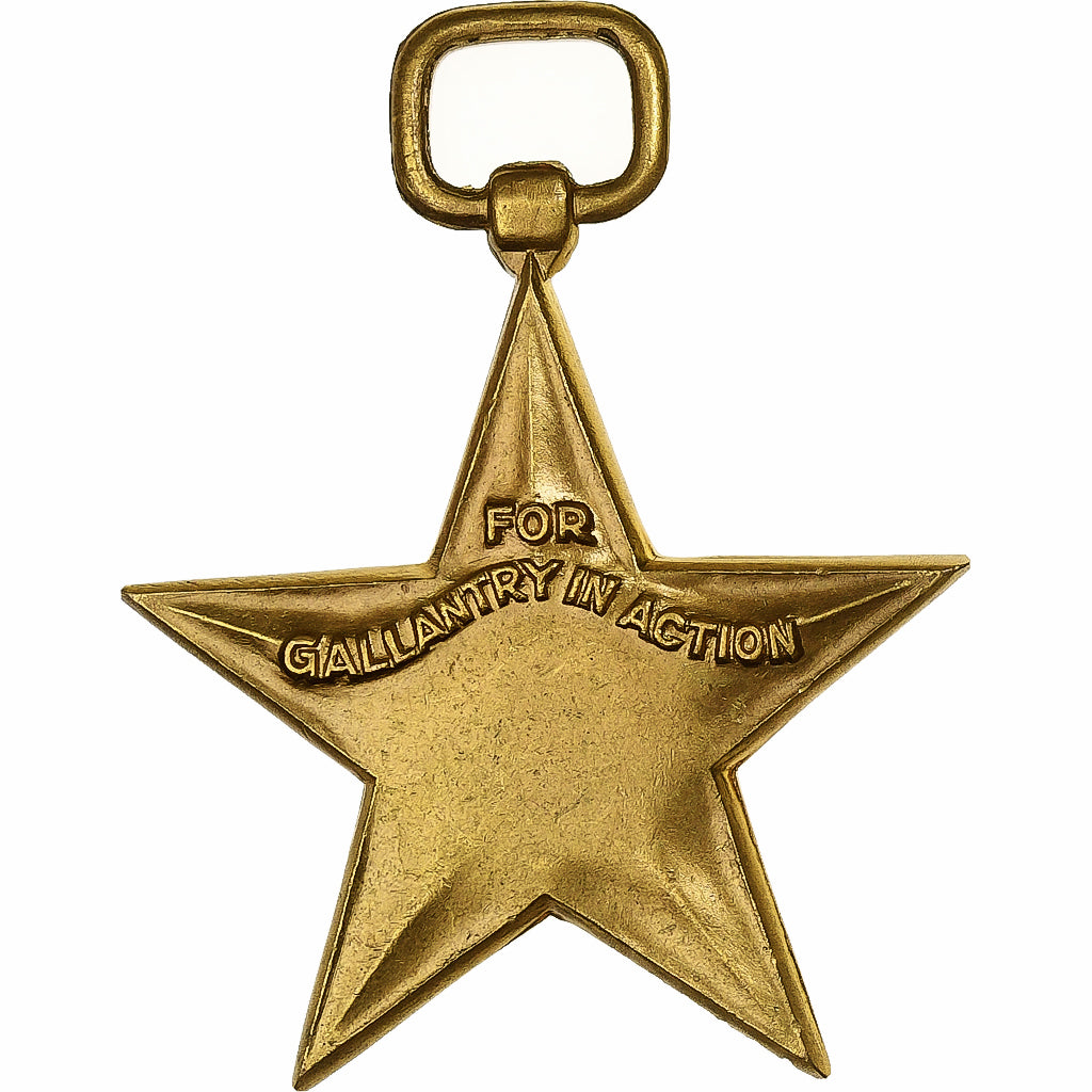 United States of America, Silver Star, WAR, Medal, Uncirculated, Gilt Bronze, 37