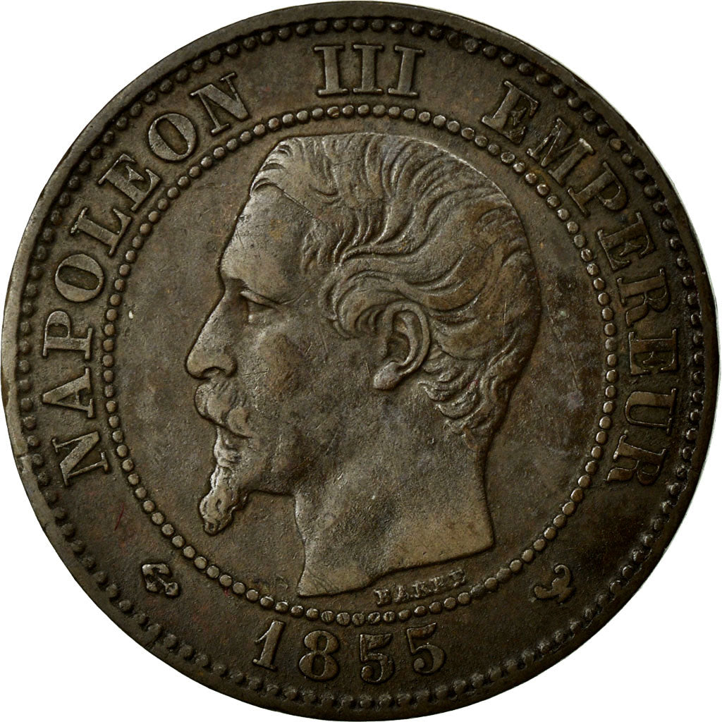 Monnaie, France, Napoleon III, Napoléon III, 2 Centimes, 1855, Lille, TTB