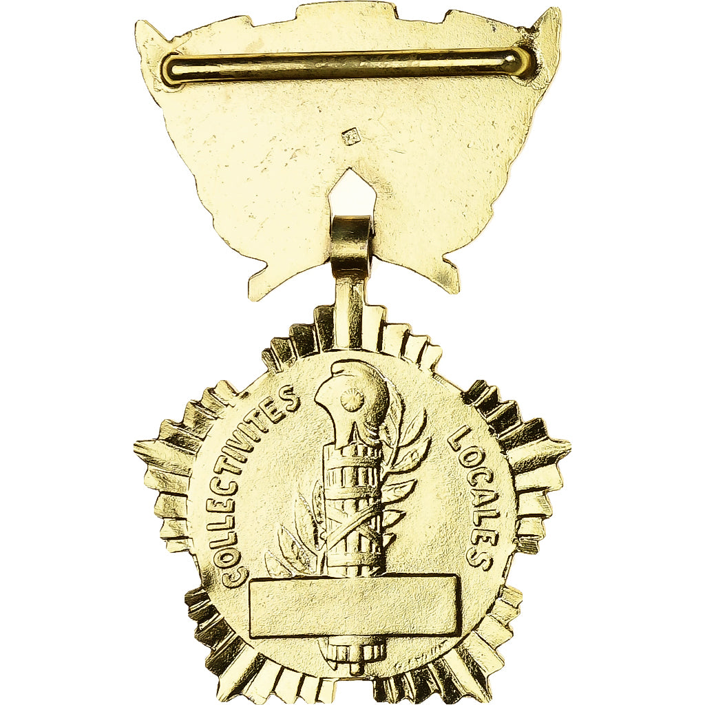 France, Collectivités locales, Médaille, Excellent Quality, Crouzat, Gilt