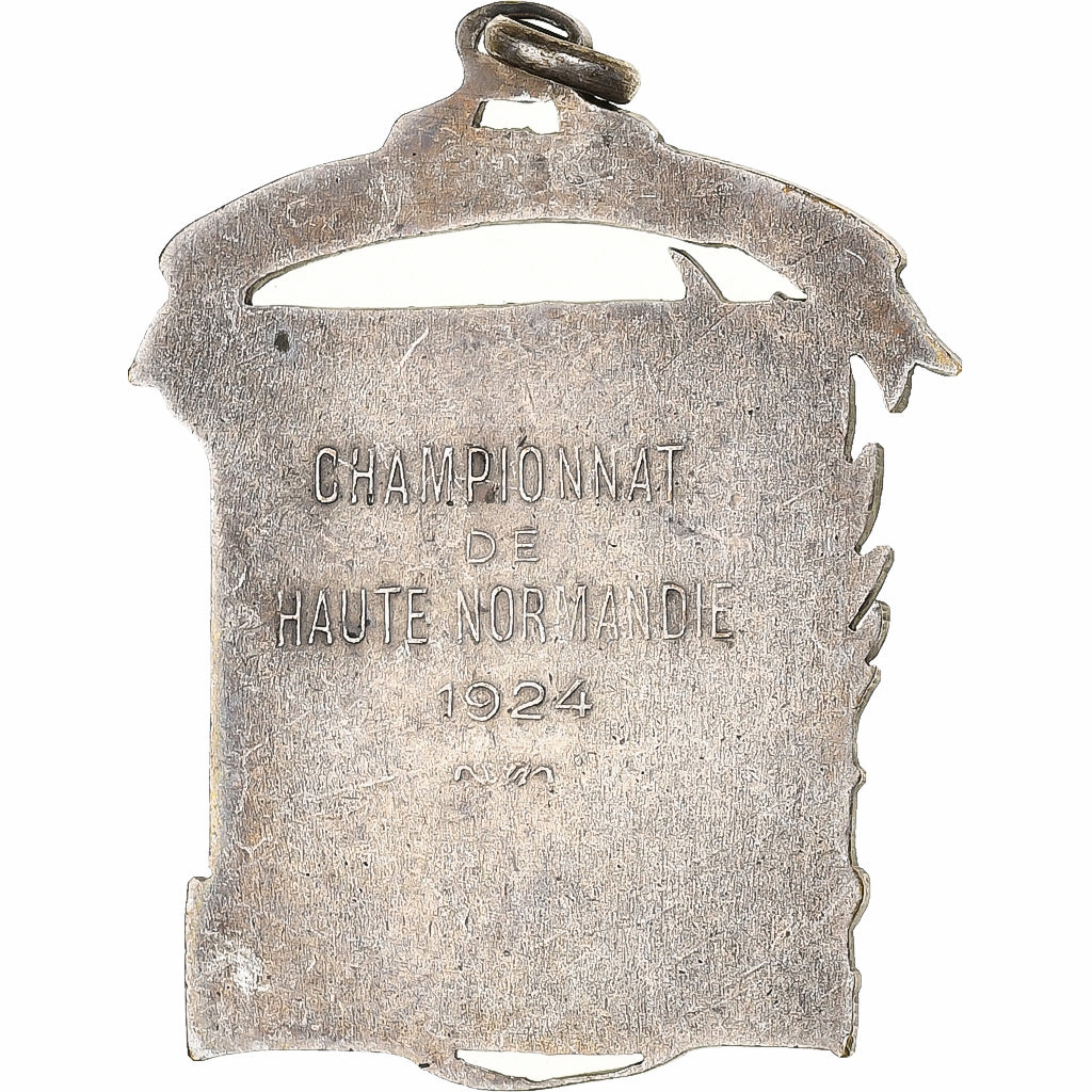 Francja, medal, Basket, Championnat de Haute-Normandie, 1924, Brąz posrebrzany