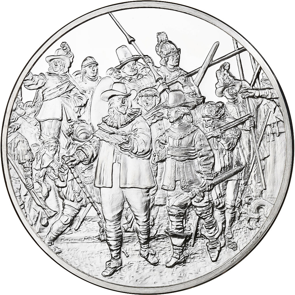 Francia, medalla, La Ronde de Nuit, Rembrandt Van Rijn, Plata, SC+