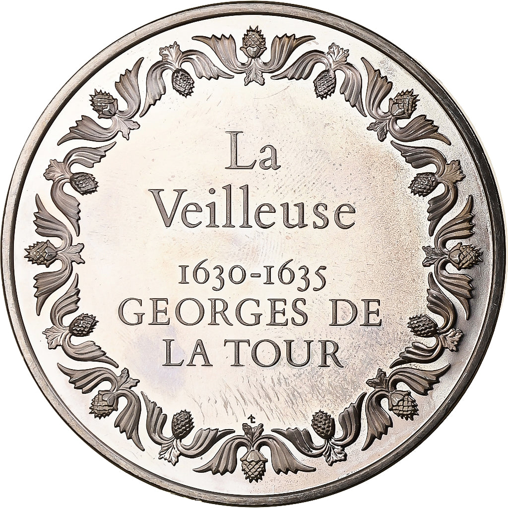 France, Médaille, La Veilleuse, Georges de la Tour, Argent, SPL+