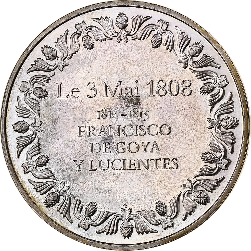 Frankreich, Medaille, Le 3 Mai 1808, Francisco de Goya y Lucientes, Silber, UNZ+