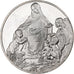 France, Medal, La Vierge au Rocher, Leonard de Vinci, Silver, MS(63)