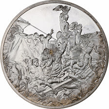 Francja, medal, Peinture, Le Radeau de la Méduse, Théodore Géricault, Srebro