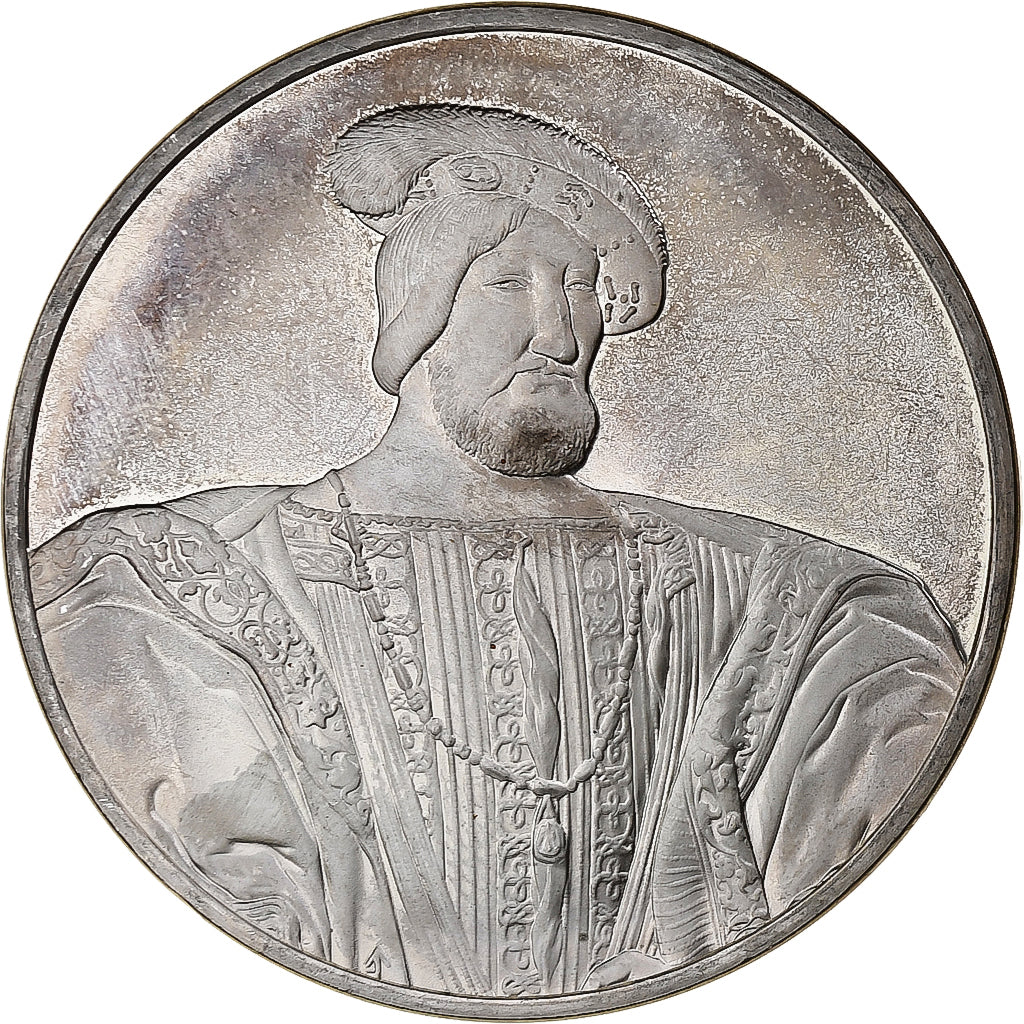 France, Médaille, Portrait de François Ier, Jean Clouet, Argent, SPL