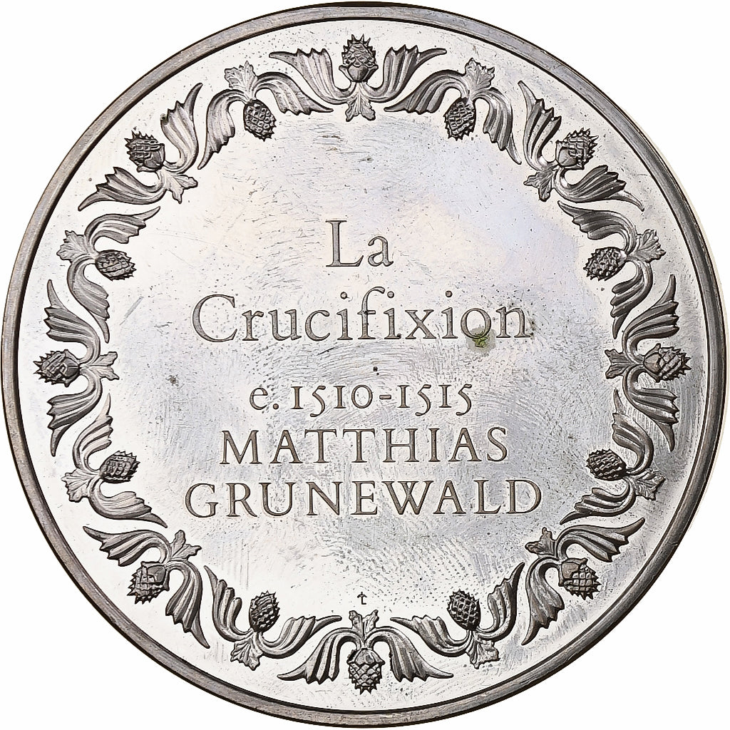 France, Médaille, Peinture, La Crucifixion, Matthias Grunewald, Argent, SPL