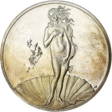 France, Medal, Peinture, La Naissance de Vénus, Botticelli, Silver, MS(63)