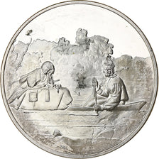 France, Medal, Pelletiers sur le Missouri, George Caleb Bingham, Silver, MS(63)