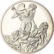 France, Médaille, L'Extase de Sainte Thérèse, Bernini, Argent, SPL