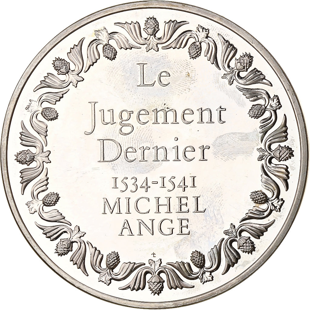 Frankreich, Medaille, Le Jugement Dernier - Michel Ange, Silber, UNZ