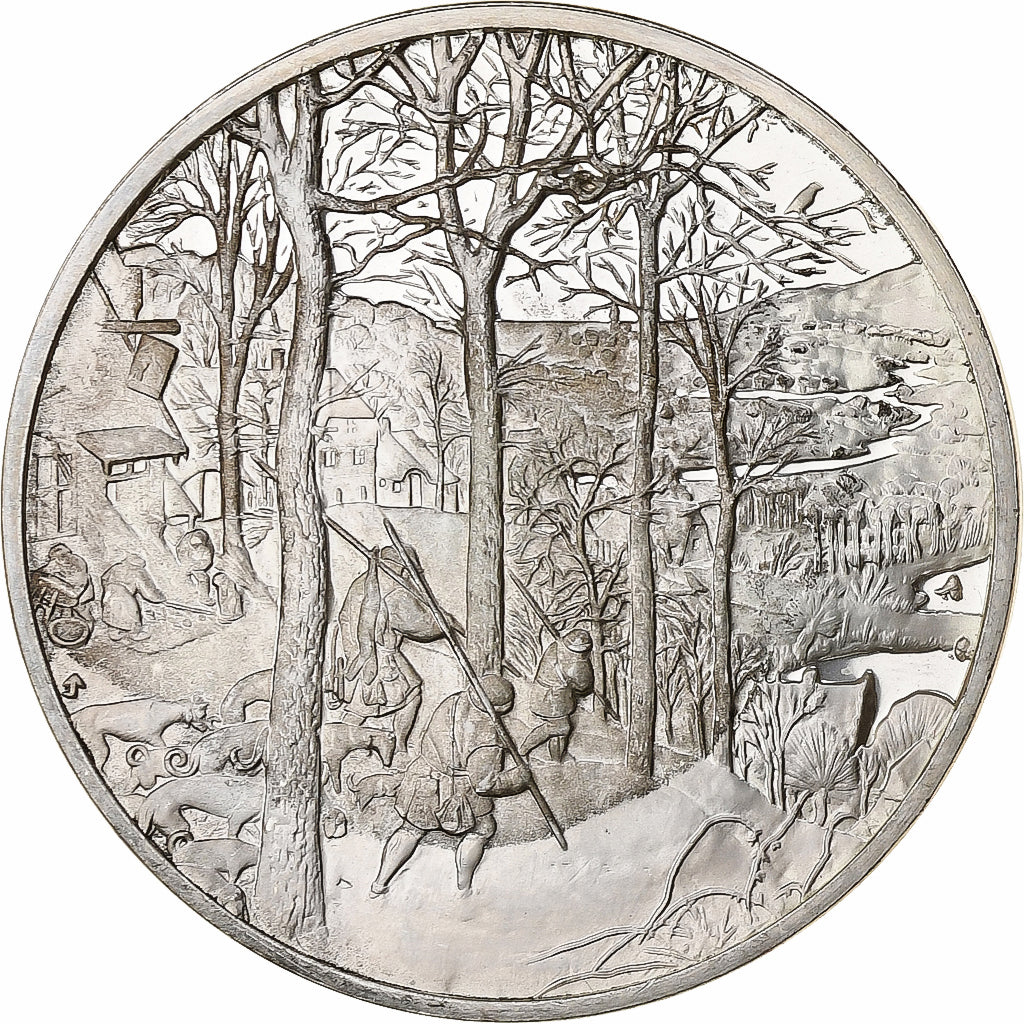 France, Médaille, Le Retour de la Chasse, Pieter Bruegel L'Ancien, Argent, SPL