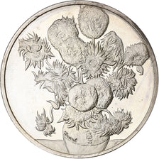 France, Medal, Les Tournesols, 1888, Vincent Van Gogh, Silver, MS(63)
