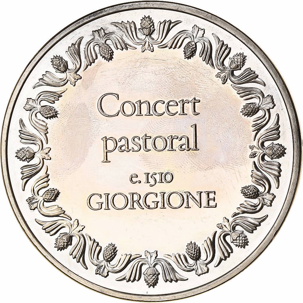 France, Médaille, Concert pastoral e. 1510 GIORGIONE, Argent, SPL