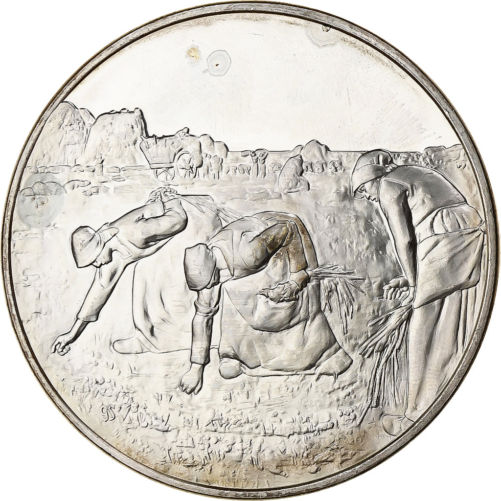 France, Medal, Peinture, Les Glaneuses, Millet, Silver, MS(63)