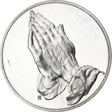France, Médaille, Peinture, Les Mains, Albrecht Dürer, Argent, SPL