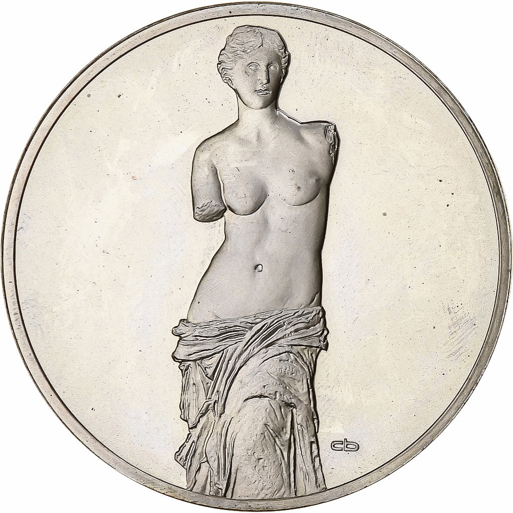 France, Medal, Peinture, La Vénus de Milo, Grèce, Silver, MS(63)