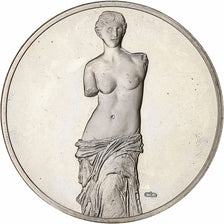 France, Medal, Peinture, La Vénus de Milo, Grèce, Silver, MS(63)