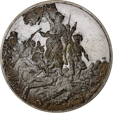 France, Medal, La Liberté Guidant le Peuple, Eugène Delacroix, Silver