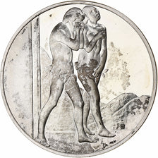 France, Médaille, Peinture, Adam et Eve Chassés du Paradis, masaccio, Argent