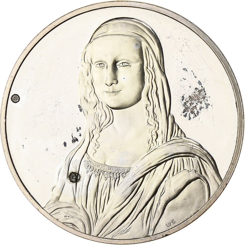 France, Médaille, Mona Lisa, Léonard de Vinci, Argent, SUP