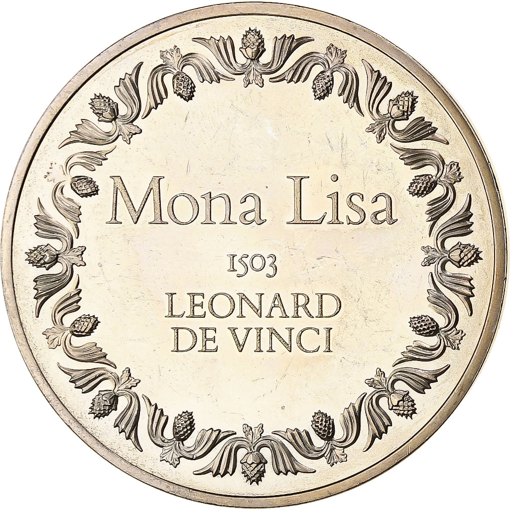 France, Médaille, Mona Lisa, Léonard de Vinci, Argent, SUP