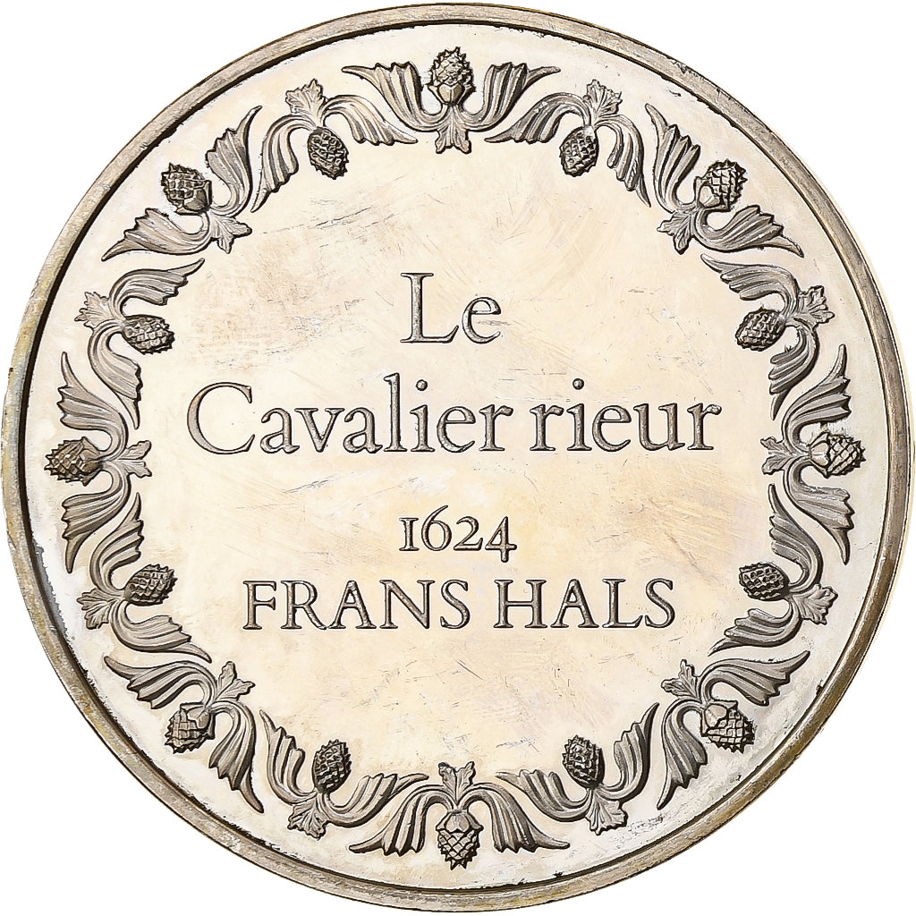 France, Medal, Le Cavalier Rieur, Frans Hals, Silver, AU(55-58)