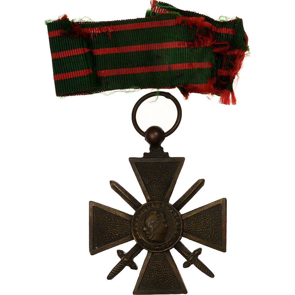 Francja, Croix de Guerre, medal, 1914-1918, Dobra jakość, Brązowy, 38