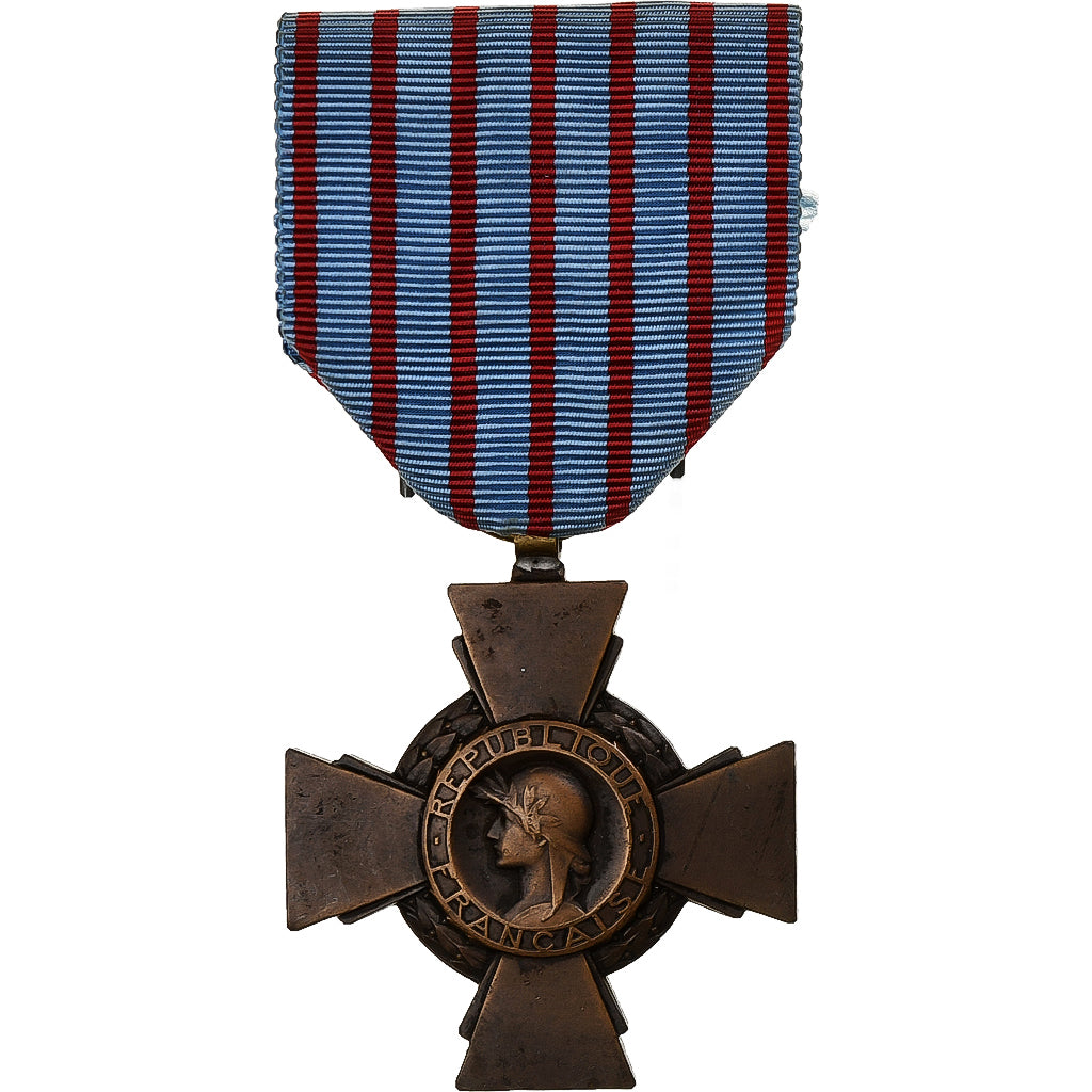 France, Croix du Combattant, WAR, Medal, Excellent Quality, Bronze, 36