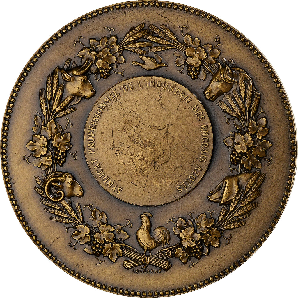 France, Medal, Syndicat de l'Industrie des Engrais Azotés, Bronze, Lagrange