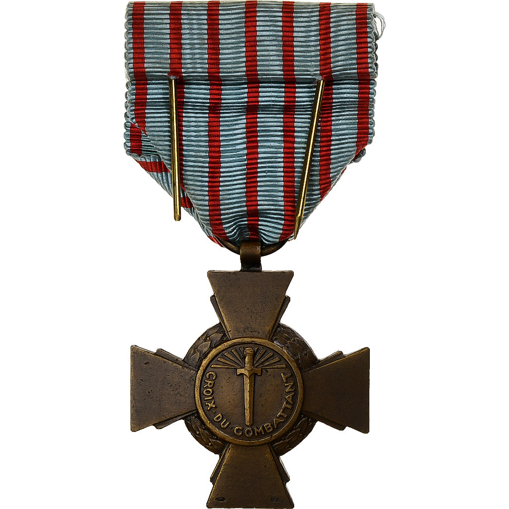 France, Croix du Combattant, WAR, Medal, Excellent Quality, Bronze, 36