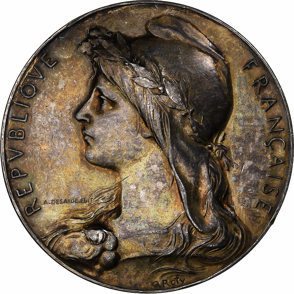 France, Medal, Fédération des Officiers de Sapeurs-Pompiers, Silver, O.Roty