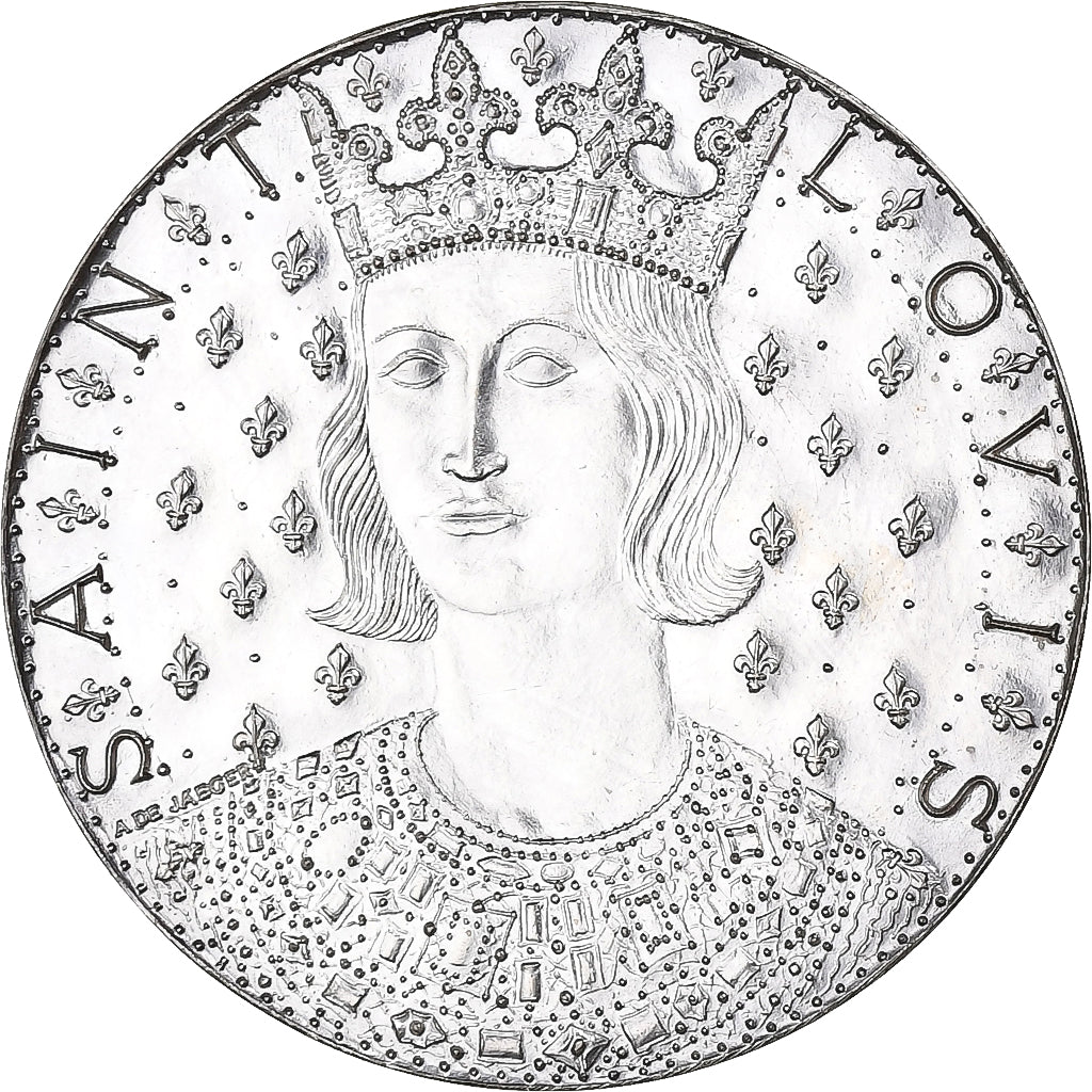 France, Medal, Saint-Louis, 7e centenaire de la mort de Saint Louis, 1970
